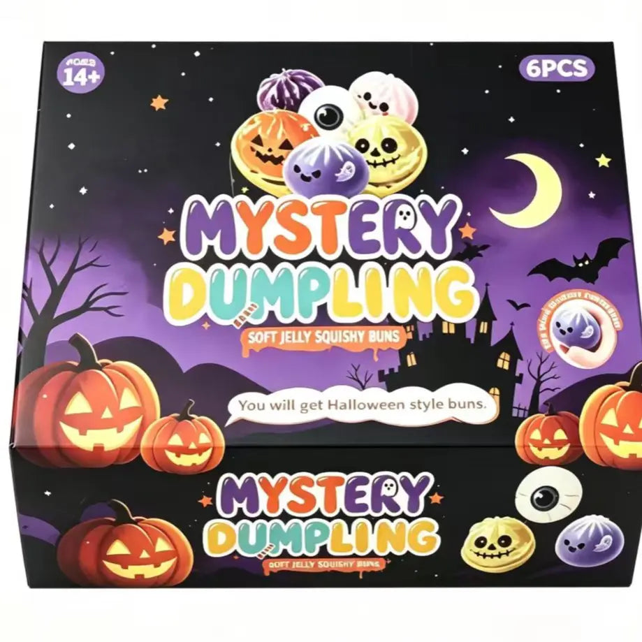 Adorable Halloween Ghost Maruko Squishy Squeeze Toy Set - Mini Stress Relievers for Spooky Fun and Party Treats