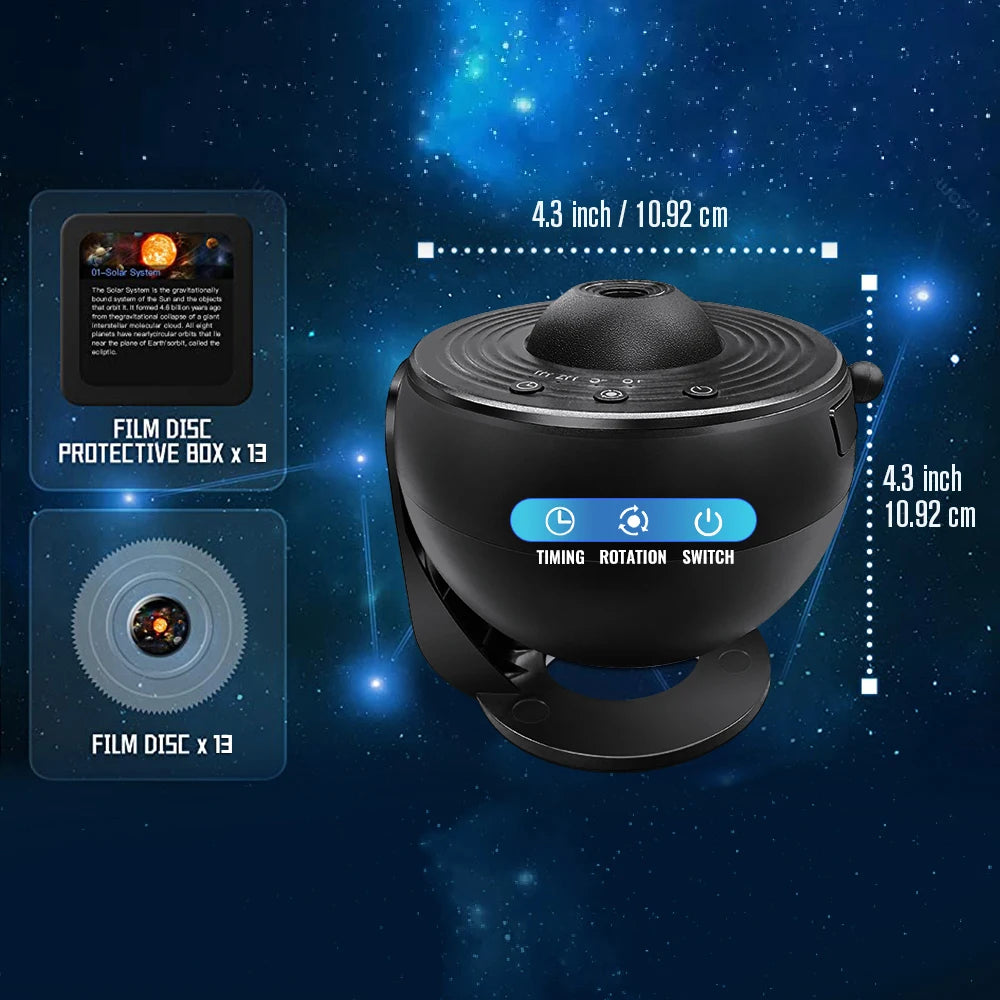 Transform Your Space with the 13-in-1 Star Projector: A Mesmerizing Planetarium Galaxy Projector for Kids and Adults