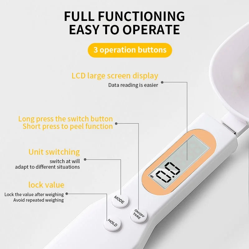 Precision Electronic Kitchen Scale: 500G Capacity with 0.1G Accuracy - Ultimate Mini Measuring Spoon for Flour, Coffee, and More!