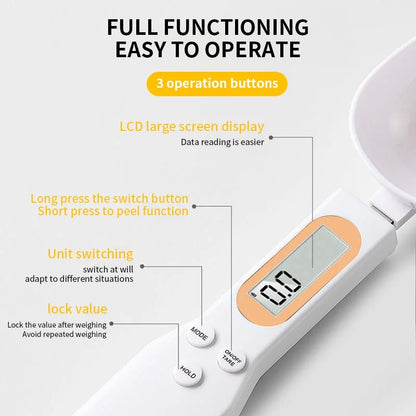 Precision Electronic Kitchen Scale: 500G Capacity with 0.1G Accuracy - Ultimate Mini Measuring Spoon for Flour, Coffee, and More!