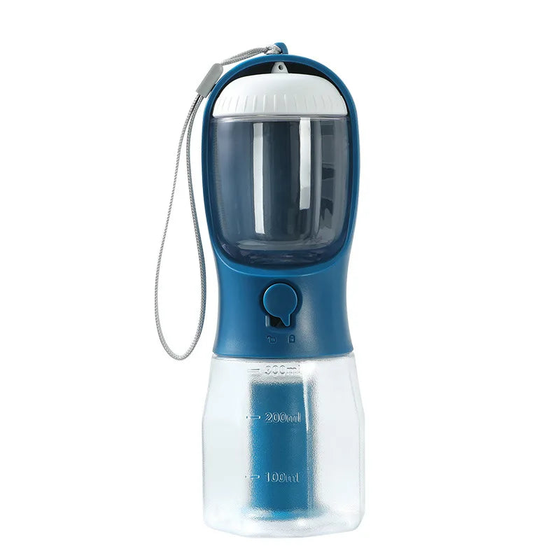 Ultimate 3-in-1 Travel Dog Feeder: Portable Pet Water Dispenser & Food Container with Poop Bags for Outdoor Adventures