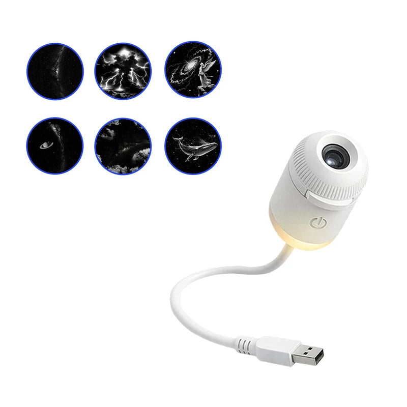 Transform Your Space with the 2-in-1 USB Mini Galaxy Star Projector Night Light – Perfect for Home and Car Ambiance for All Ages