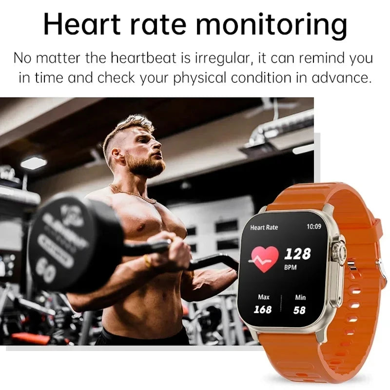 Elevate Your Fitness Journey with the 2026 New Men Smart Watch - 2.01 Inch HD Screen, Bluetooth Calling, and Multi Sport Tracking for Android and iOS