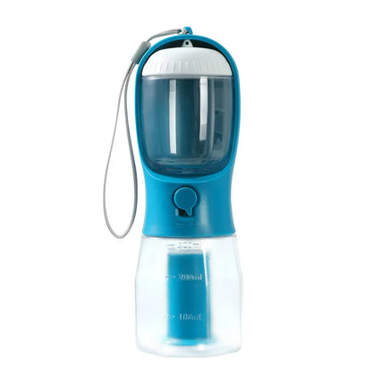 Ultimate 3-in-1 Travel Dog Feeder: Portable Pet Water Dispenser & Food Container with Poop Bags for Outdoor Adventures