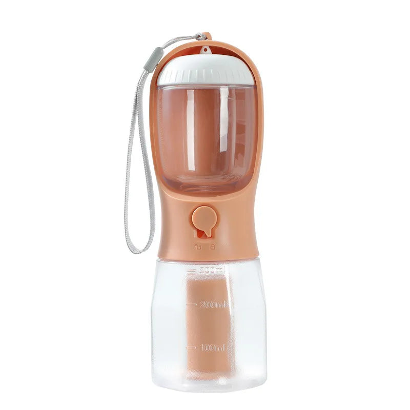 Ultimate 3-in-1 Travel Dog Feeder: Portable Pet Water Dispenser & Food Container with Poop Bags for Outdoor Adventures