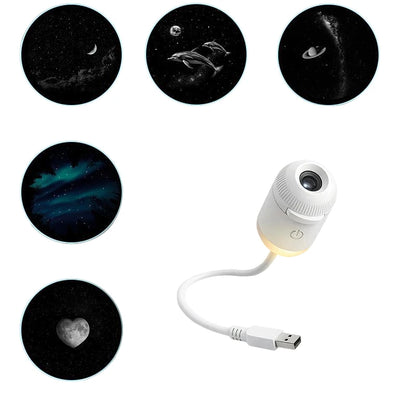 Transform Your Space with the 2-in-1 USB Mini Galaxy Star Projector Night Light – Perfect for Home and Car Ambiance for All Ages