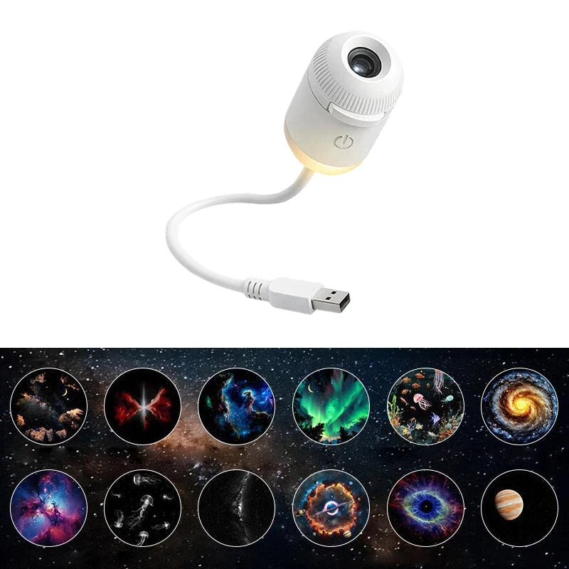 Transform Your Space with the 2-in-1 USB Mini Galaxy Star Projector Night Light – Perfect for Home and Car Ambiance for All Ages