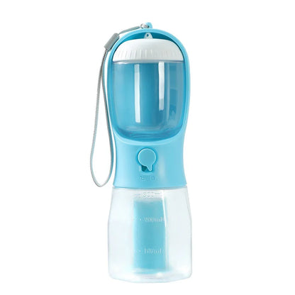 Ultimate 3-in-1 Travel Dog Feeder: Portable Pet Water Dispenser & Food Container with Poop Bags for Outdoor Adventures