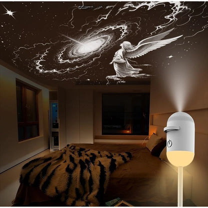 Transform Your Space with the 2-in-1 USB Mini Galaxy Star Projector Night Light – Perfect for Home and Car Ambiance for All Ages