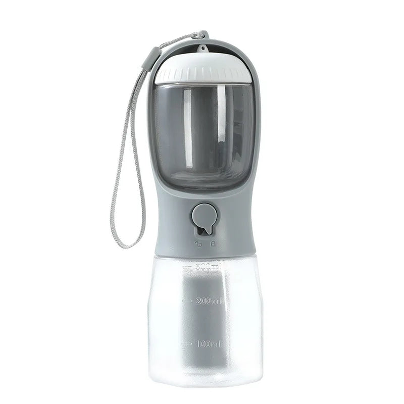 Ultimate 3-in-1 Travel Dog Feeder: Portable Pet Water Dispenser & Food Container with Poop Bags for Outdoor Adventures