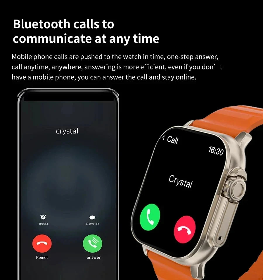 Elevate Your Fitness Journey with the 2026 New Men Smart Watch - 2.01 Inch HD Screen, Bluetooth Calling, and Multi Sport Tracking for Android and iOS