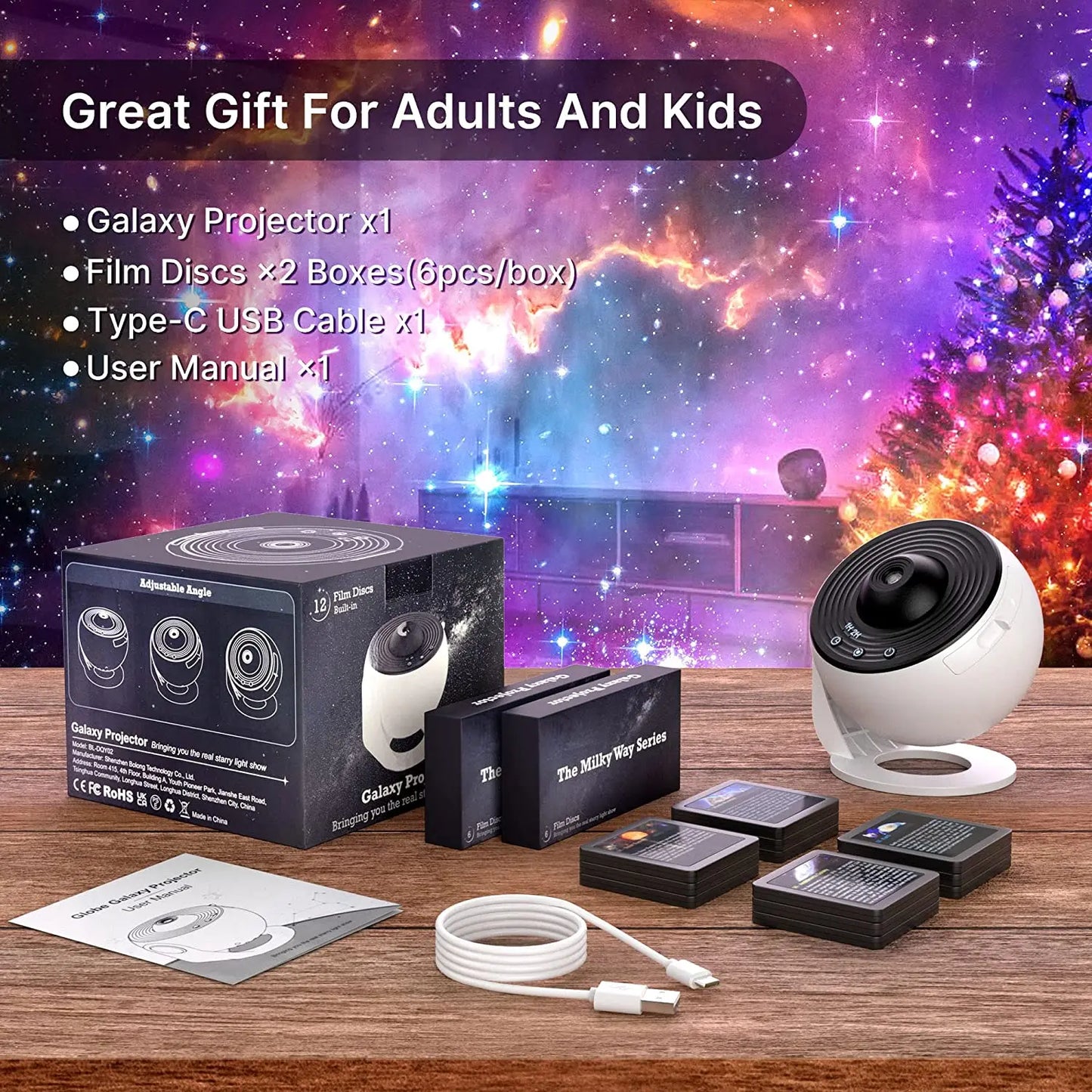 Transform Your Space with the 13-in-1 Star Projector: A Mesmerizing Planetarium Galaxy Projector for Kids and Adults