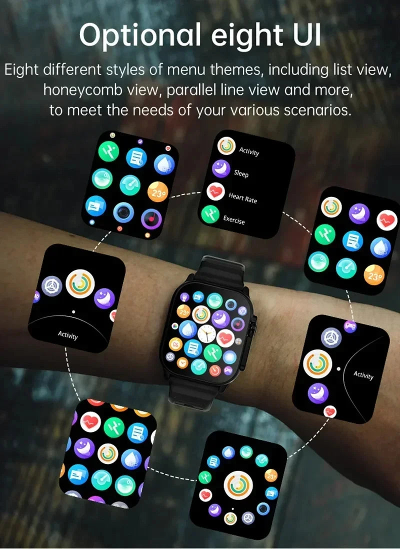 Elevate Your Fitness Journey with the 2026 New Men Smart Watch - 2.01 Inch HD Screen, Bluetooth Calling, and Multi Sport Tracking for Android and iOS