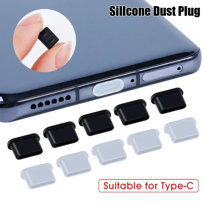 Silicone Type C Charging Port Dust Plugs - Ultimate Protection for Your iPhone and Samsung Devices